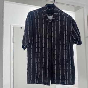 Homme femme button up shirt